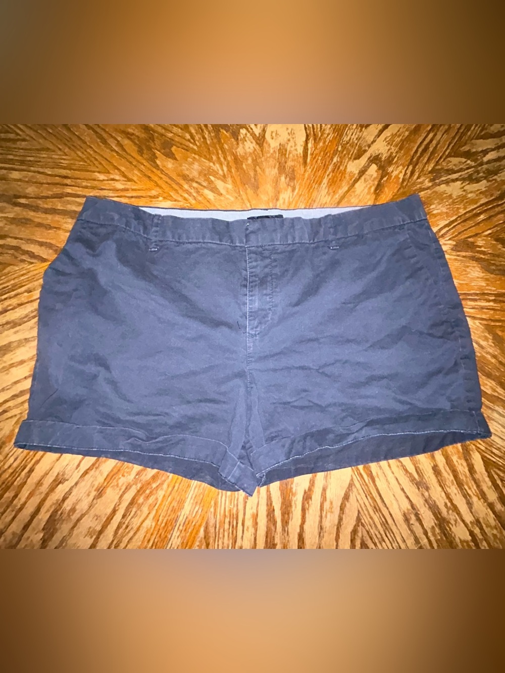 Tommy Hilfiger Women's Hollywood 5" Chino Shorts Navy Blue Stretch Size 16